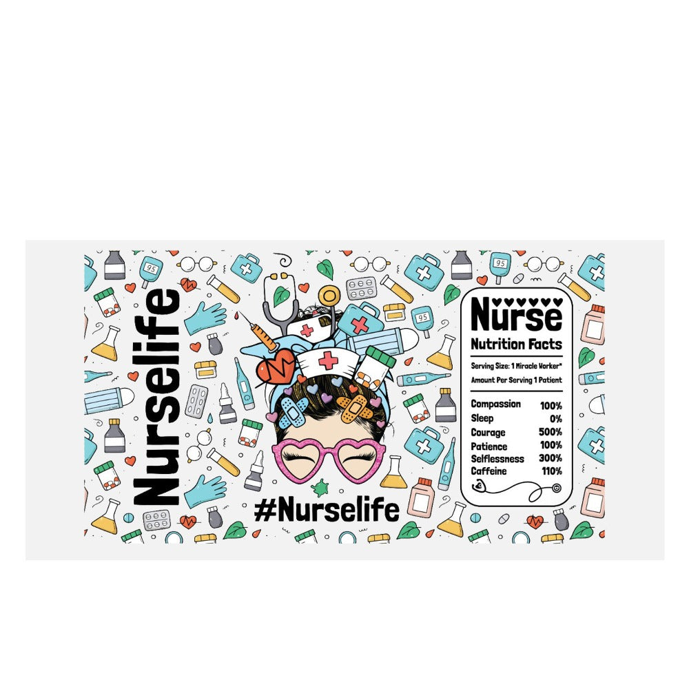 Wholesale Medical Nurse Doctor Health Series UV DTF Transfer Crystal Label Cup Sticker